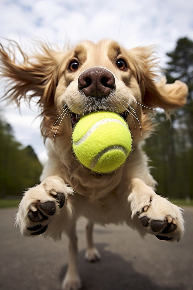 pelota maciza para perros